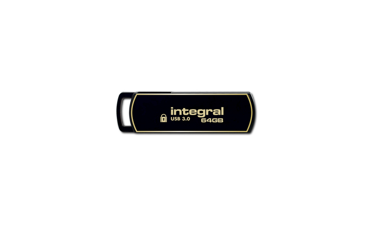 infd64gb360sec30 Integral Memory 64 GB USB 3.0 Software Encrypted Flash Drive