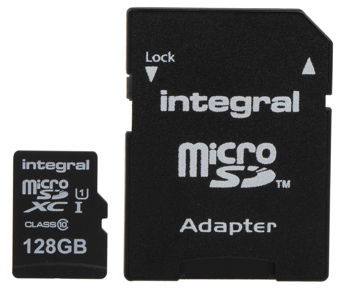 Integral Memory 128 GB MicroSDXC microSD, Class 10