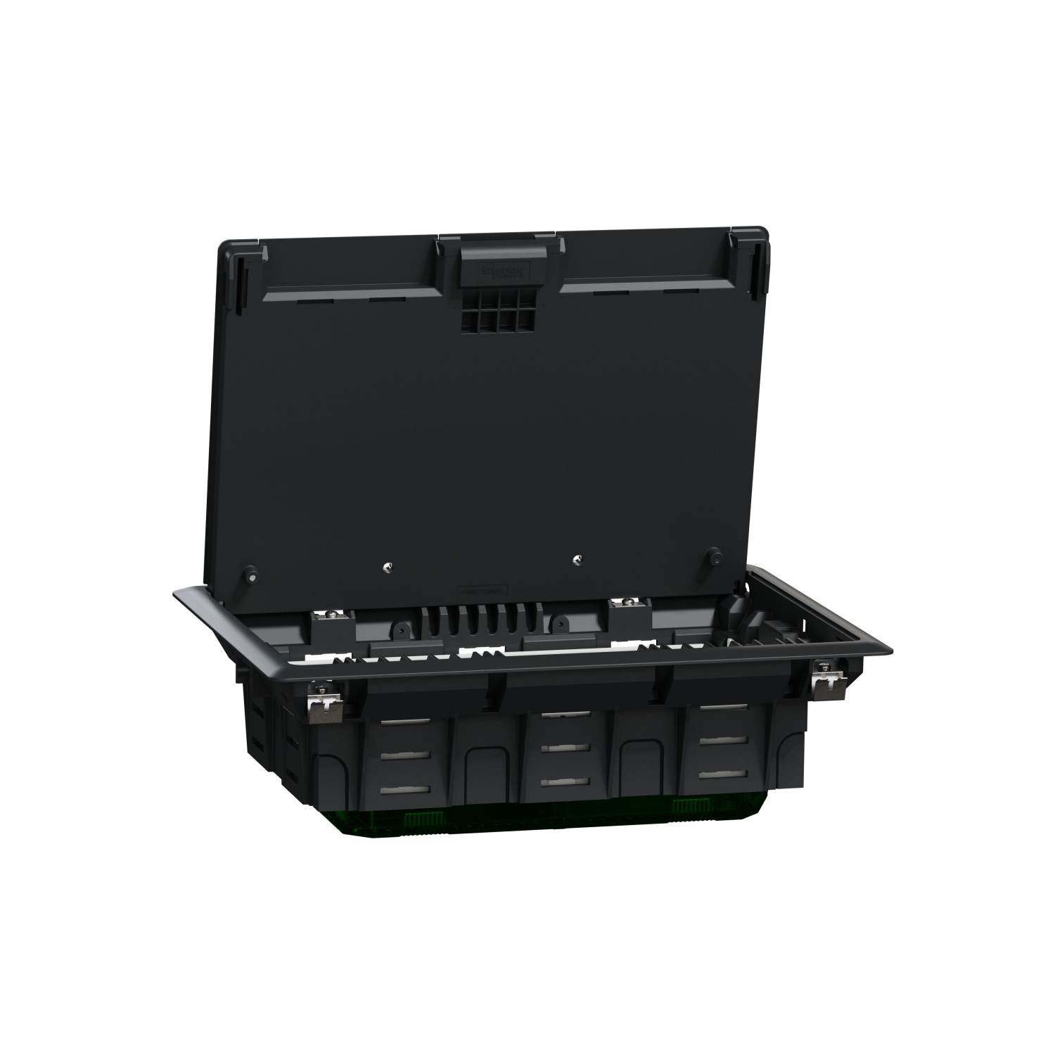 Schneider Electric Grey 8 Compartment Floorbox L, 275 mm x 200mm 70 mm