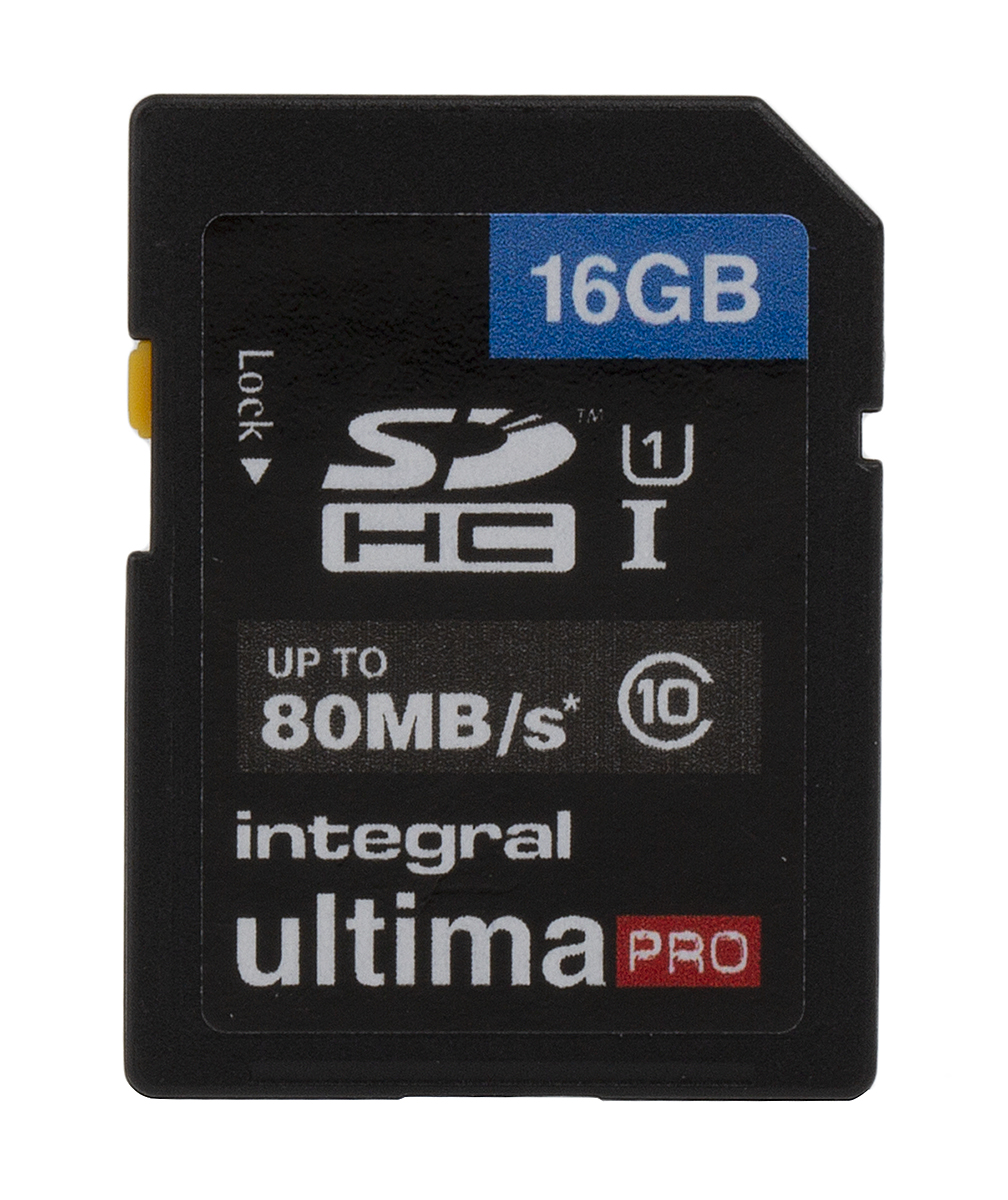 Integral Memory 16 GB SDHC SD Card, Class 10, UHS 1 U1