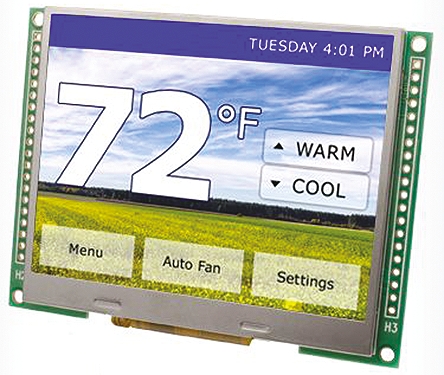 Displaytech LCD Colour Display Touch Screen, 4.3 in, 480 x 272 pixel
