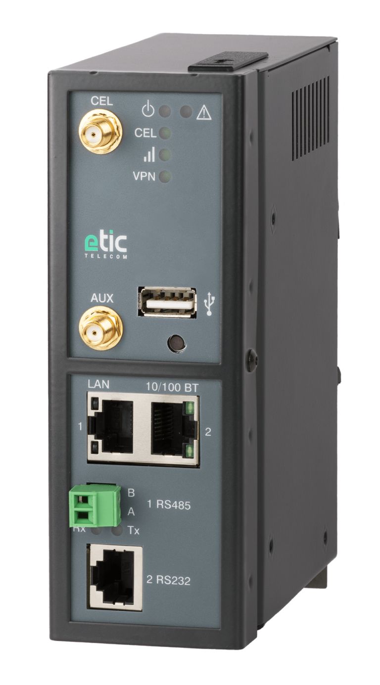 Etic 100Mbps LTEM LAN: 2x Ethernet, 1x RS232, 1x RS485 3G, 4G