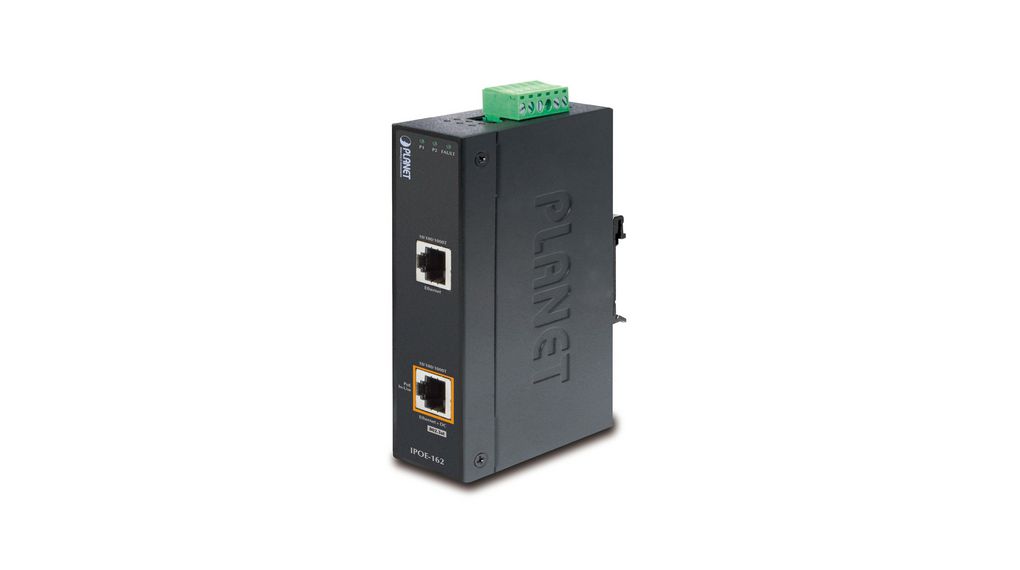 Planet 2 Port PoE Injector, 48V dc Input 30 W, 56V dc Output