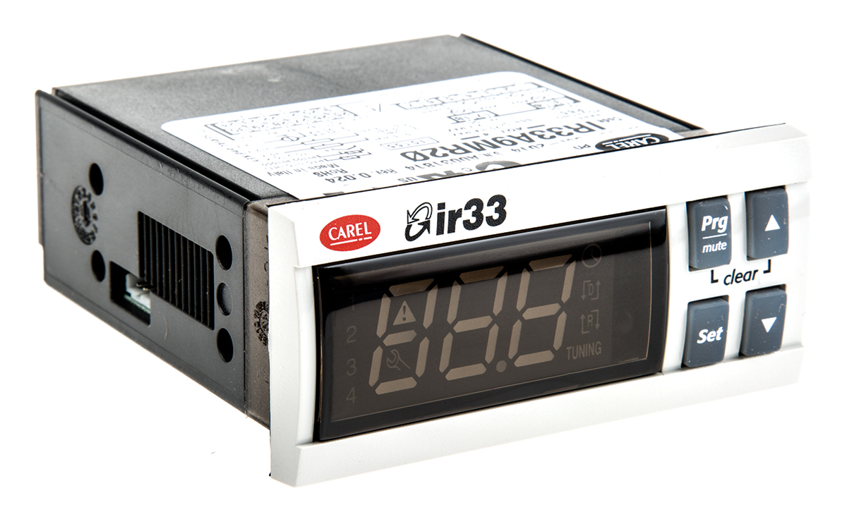 Carel IR33 Panel Mount PID Temperature Controller 2 Input, 4 Output SSR 24V ac/dc Temperature Control