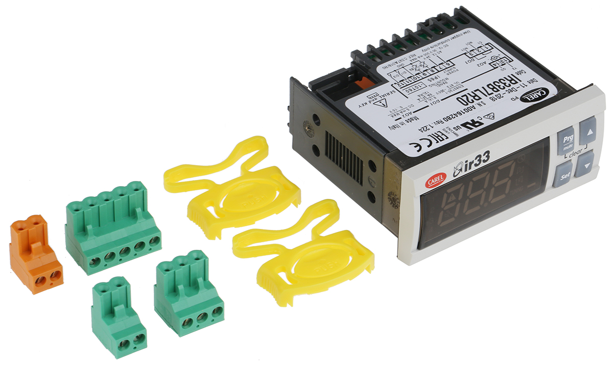 ir33b7lr20 Carel IR33 Panel Mount PID Temperature Controller 2 Input, 2 Output Analogue 230V Auto-tuning PID
