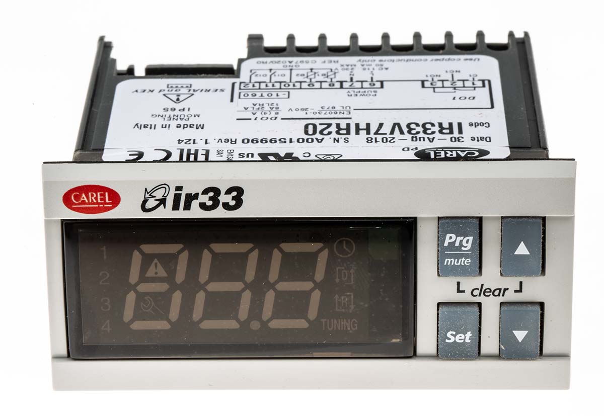 ir33v7hr20 Carel IR33 Panel Mount PID Temperature Controller 2 Input, 4 Output Digital 230V ac On-Off