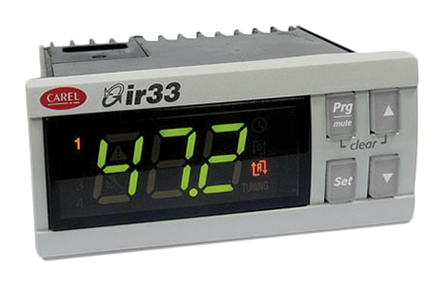 Carel IR33-DN33 Universal Panel Mount PID Temperature Controller 2 Input, 2 Output Digital 230V ac On-Off