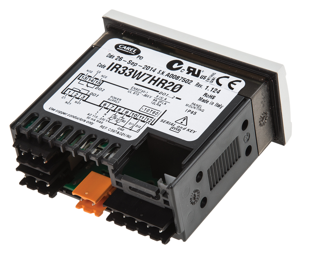ir33w7hr20 Carel IR33-DN33 Universal Panel Mount PID Temperature Controller 2 Input, 2 Output Digital 230V ac On-Off