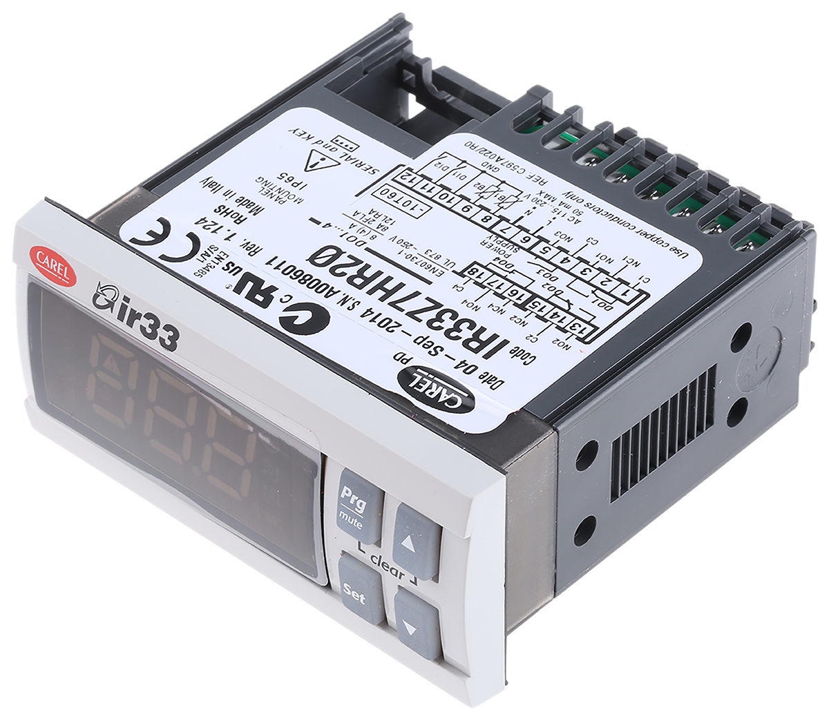 Carel IR33-DN33 Universale Panel Mount PID Temperature Controller 4 Input, 4 Output Relay 230V ac On-Off