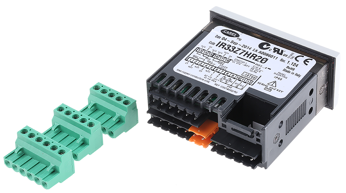 ir33z7hr20 Carel IR33-DN33 Universale Panel Mount PID Temperature Controller 4 Input, 4 Output Relay 230V ac On-Off