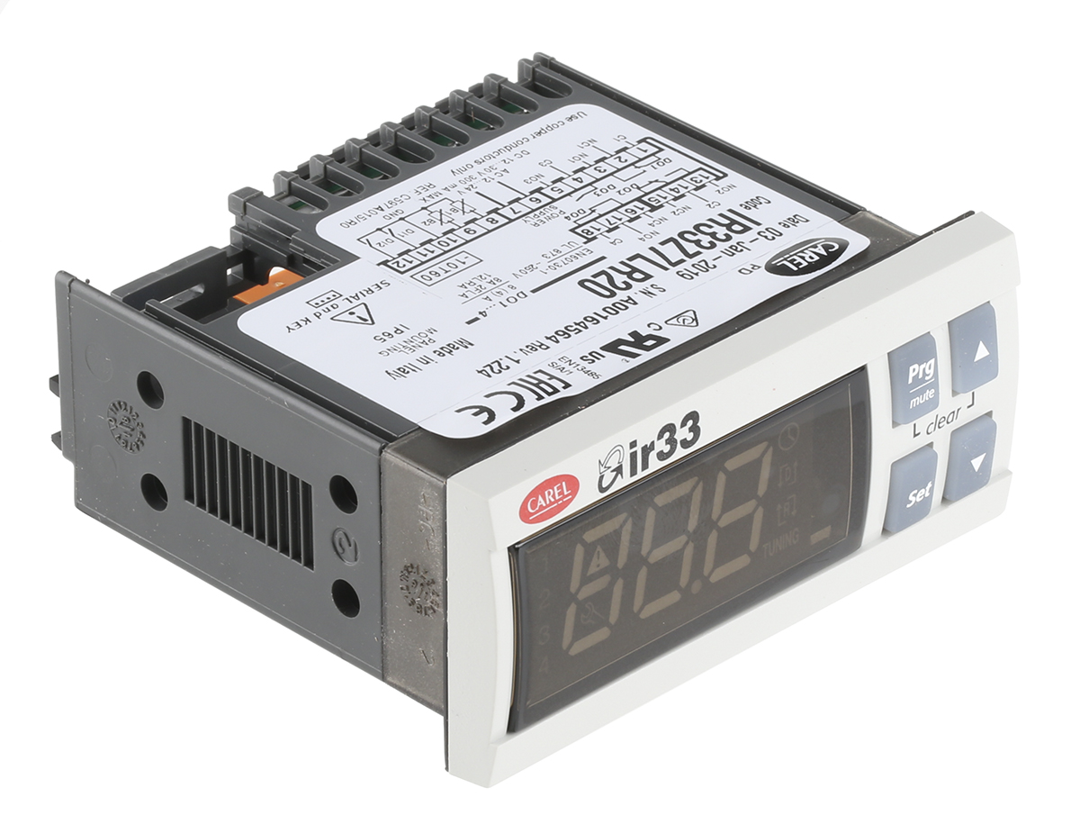 ir33z7lr20 Carel IR33 Panel Mount PID Temperature Controller 2 Input, 4 Output Relay 230V PID Controller