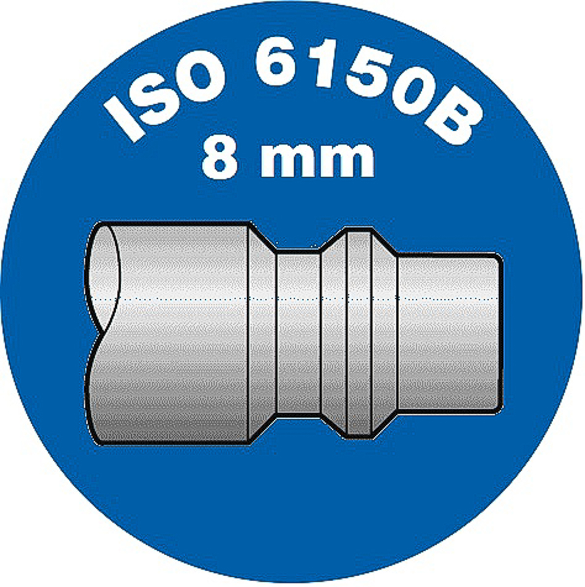 irp-086808p PREVOST Treated Steel Plug for Pneumatic Quick Connect Coupling 8mm