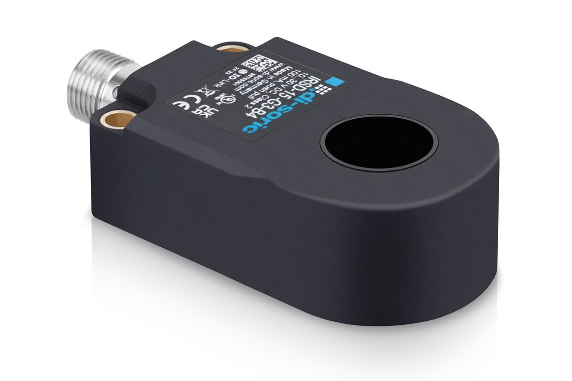 Di-Soric IRSD-15-G3-B4 Ring Inductive Proximity Sensor, M12 PNP/NPN IRSD 15 30V dc 30 V dc 100mA