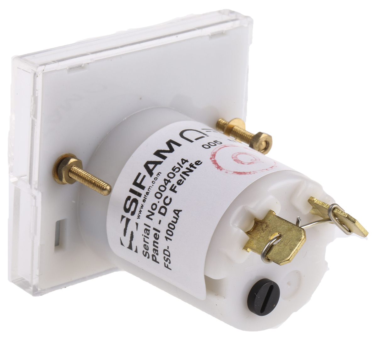 is-10992 Sifam Tinsley Analogue Panel Ammeter 25 A DC, 20.2 mm x 42.4 mm, ±2.5 % Moving Coil