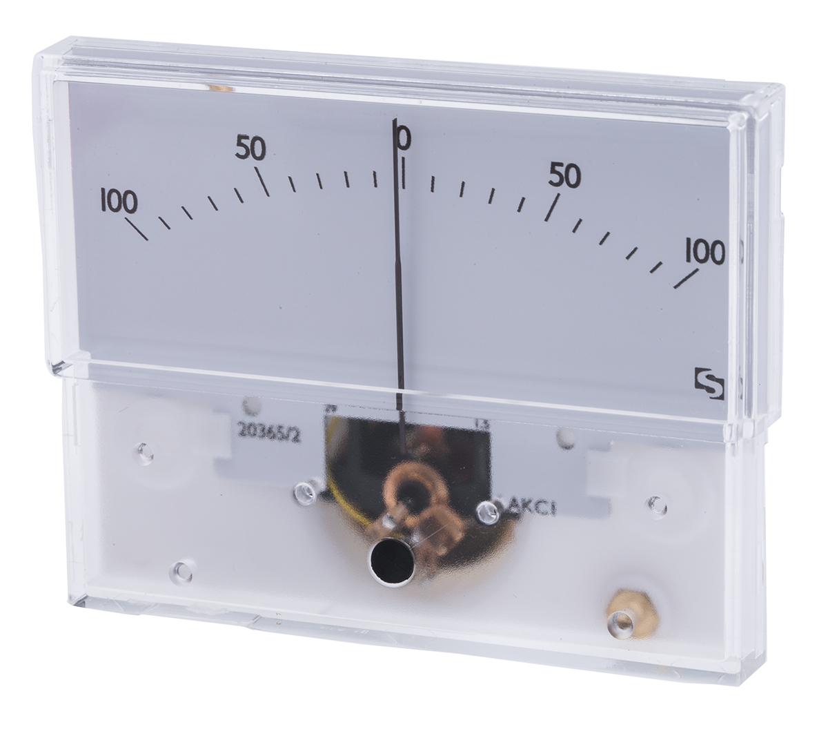 Sifam Tinsley Analogue Panel Ammeter 25 A AC/DC, 32.3 mm x 73.7 mm, ±1.5 % Moving Coil