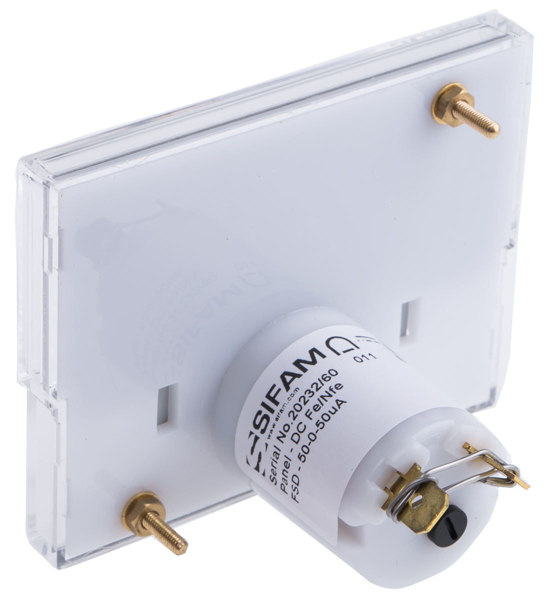 is-11005 Sifam Tinsley Analogue Panel Ammeter 25 A AC/DC, 32.3 mm x 73.7 mm, ±1.5 % Moving Coil
