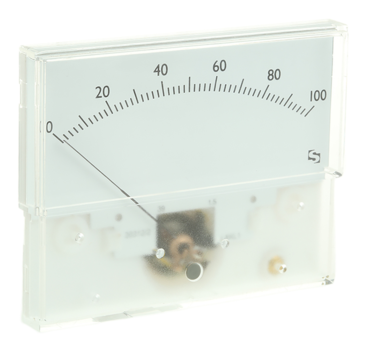 Sifam Tinsley Analogue Panel Ammeter 25 A DC, 40.5 mm x 91.5 mm, ±1.5 % Moving Coil