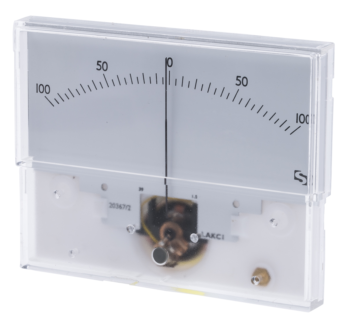 Sifam Tinsley Analogue Panel Ammeter AC/DC, 40.5 mm x 91.5 mm, ±1.5 to ±2.5 % Moving Coil
