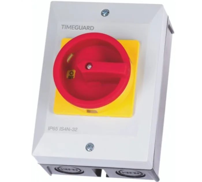 Timeguard 4-Pole Surface Mount Isolator -, IP66, 32A