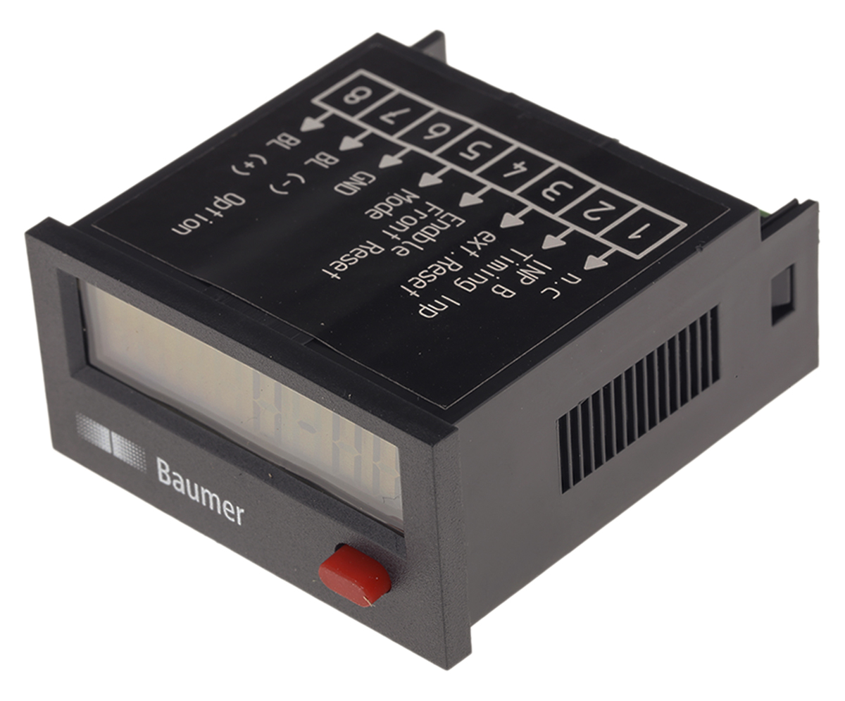 Baumer ISI34 Hour Meter, Counter, 8 Digit LCD