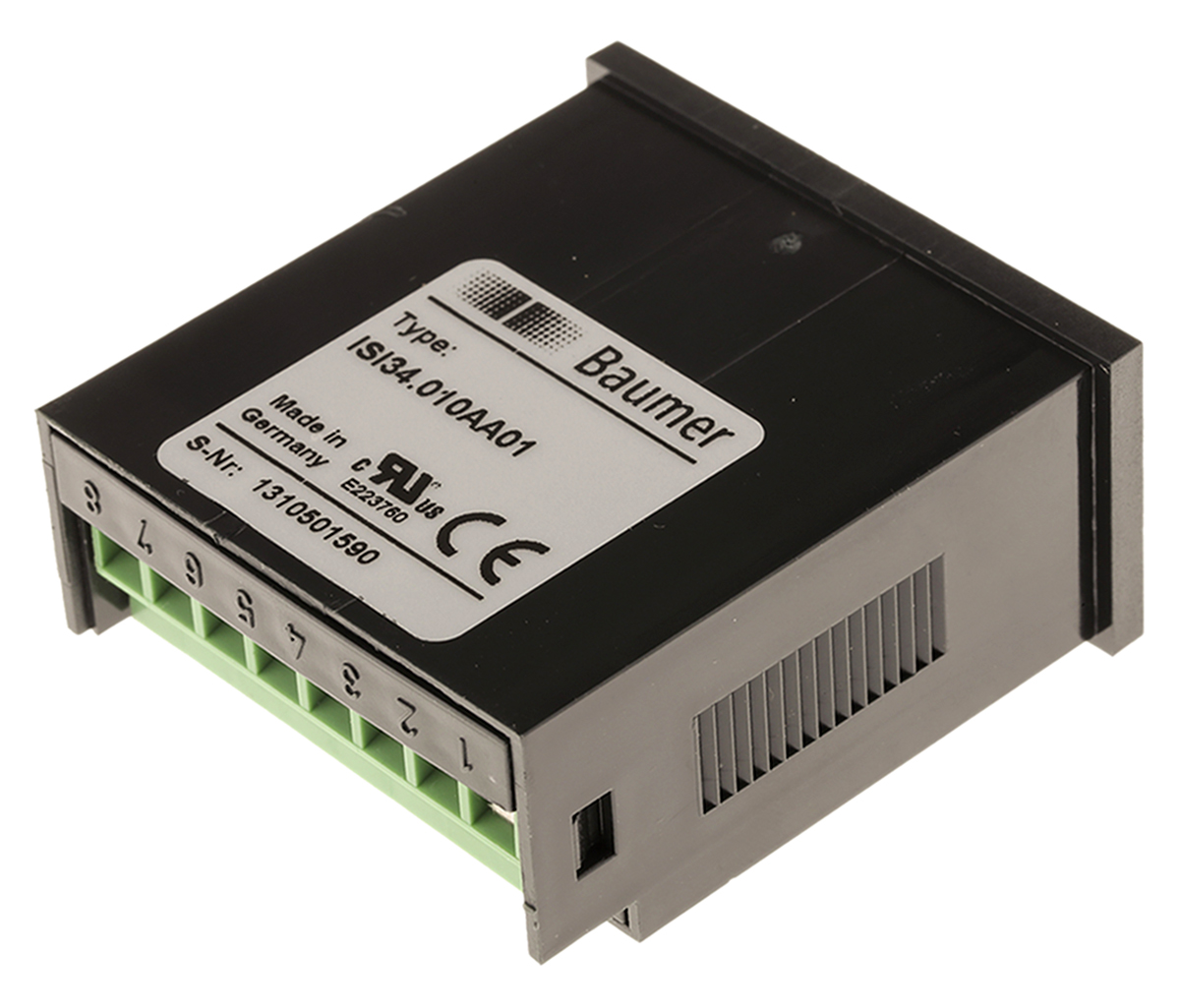 isi34010aa01 Baumer ISI34 Hour Meter, Counter, 8 Digit LCD