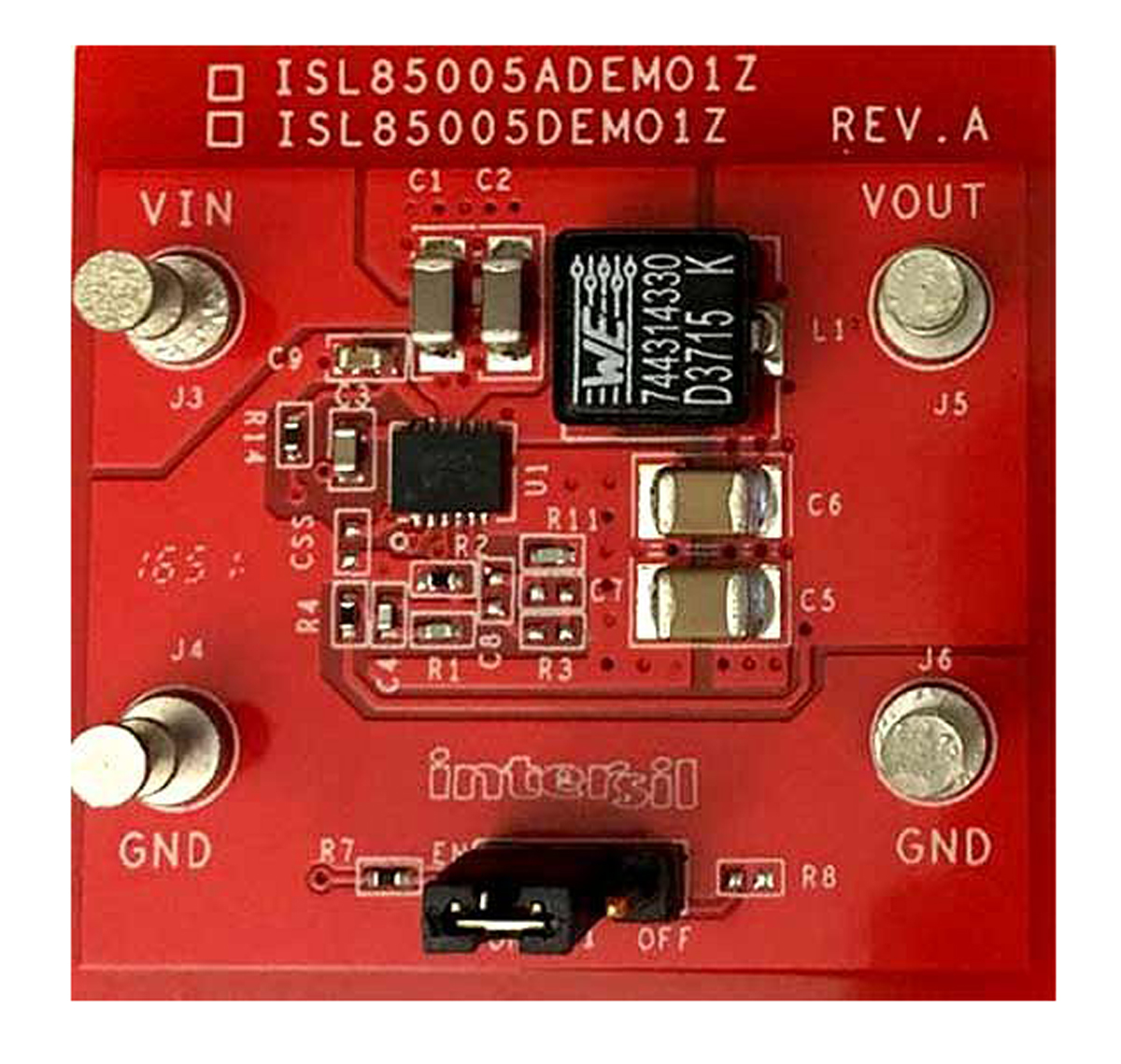 Renesas Electronics Demonstration Board Buck Regulator for ISL85005FRZ for ISL85005FRZ Buck Regulator