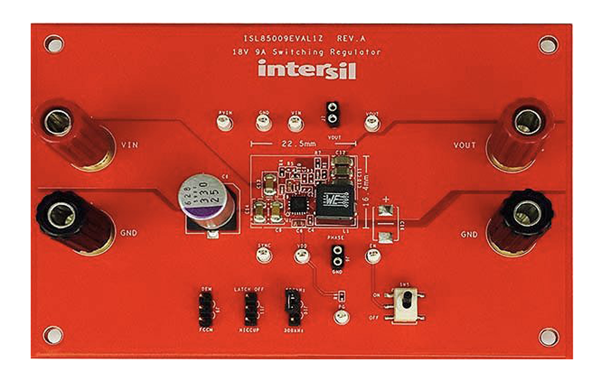 Renesas Electronics Evaluation Board Buck Regulator for ISL85009 for Synchronous Buck Regulator