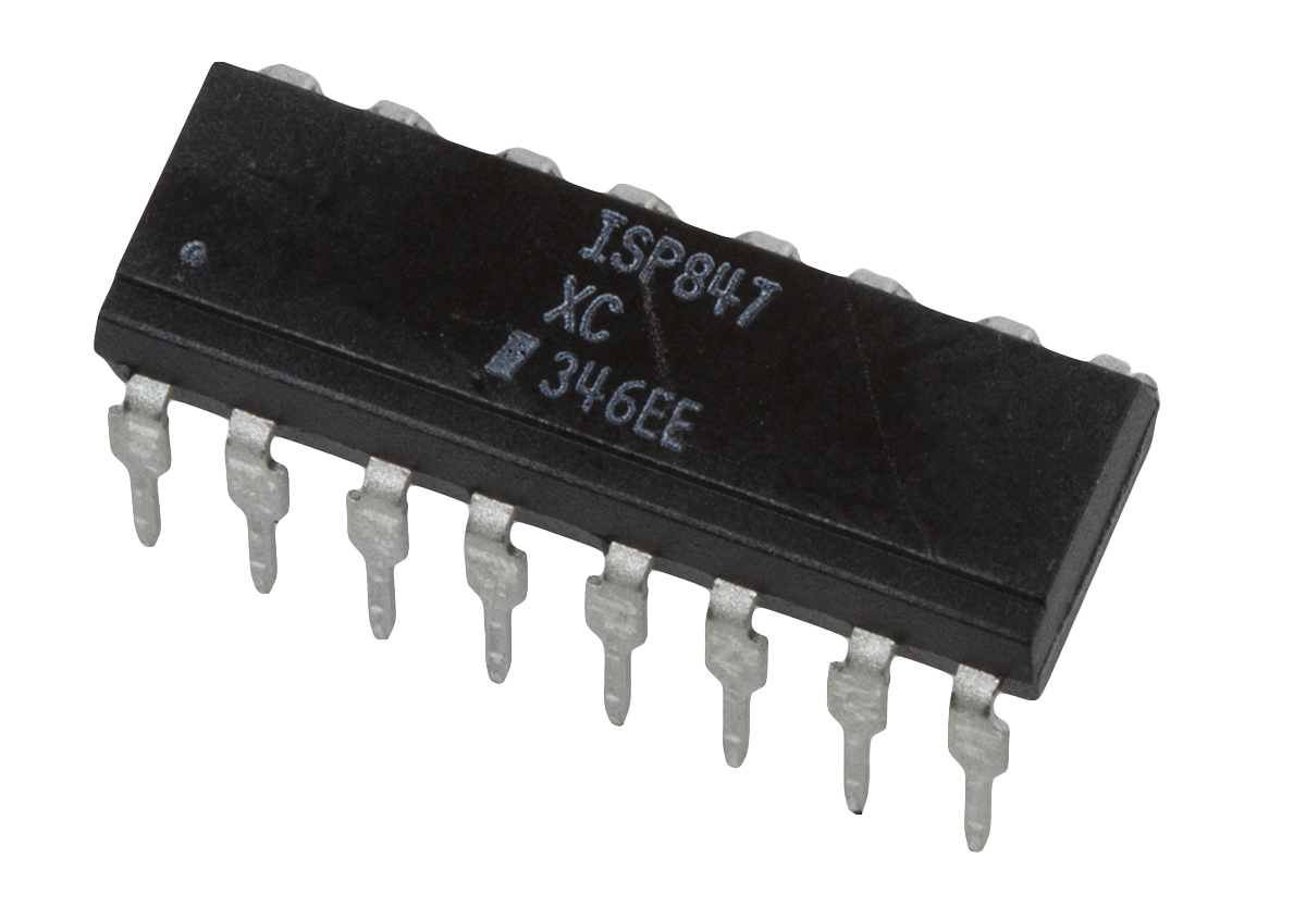 Isocom ISP847XC DC Input 4-Channel Optocoupler, Through Hole, 16-Pin PDIP