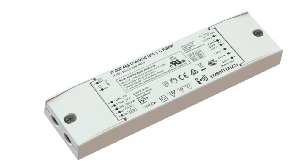 Inventronics, 12 to 48 V Output, 480 W Output DALI2