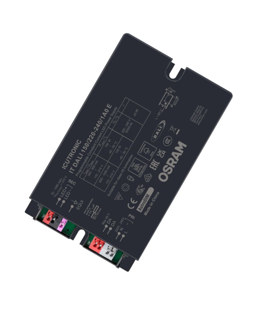 Osram, 110V, 214 V Output, 150 W Output, 1050mA, 350 mA AstroDIM / DALI-2