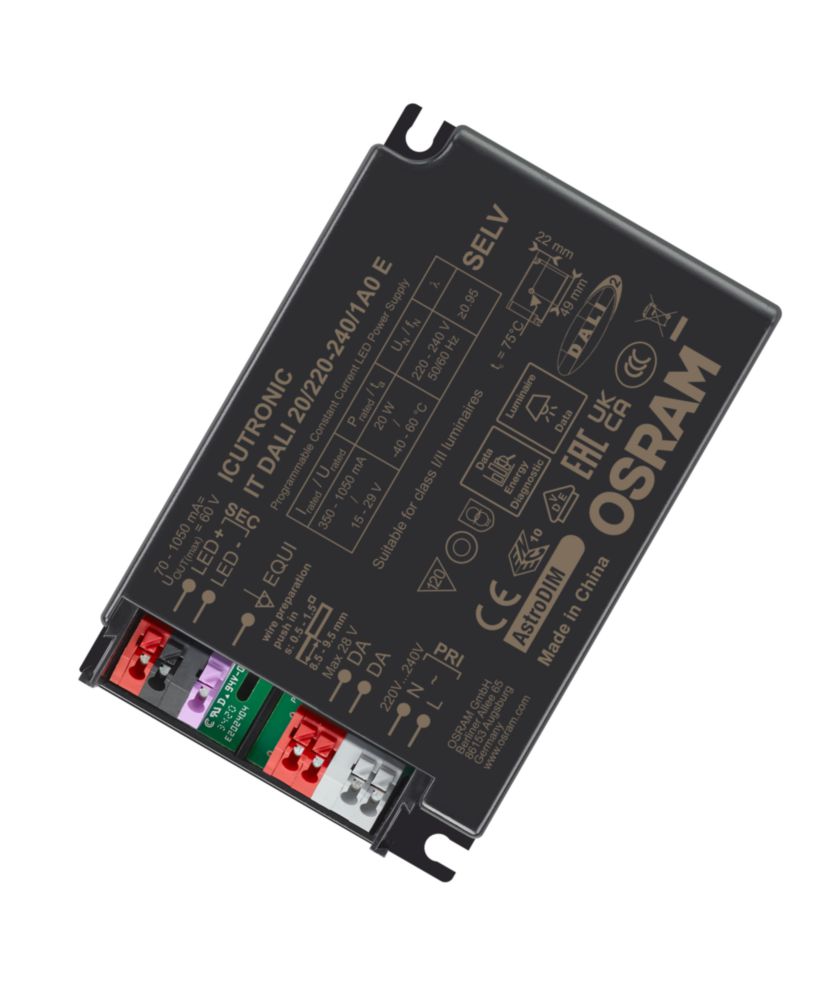 Osram, 15V, 29 V Output, 20 W Output, 1050mA, 350 mA Dimmable