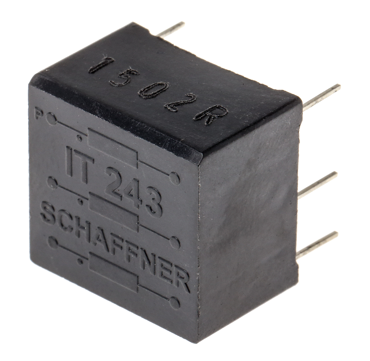 Schaffner Through Hole Pulse Transformer 1:1:1 Turns Ratio, 2.5 mH Prim. Inductance, 0.8Ω Prim. Resistance