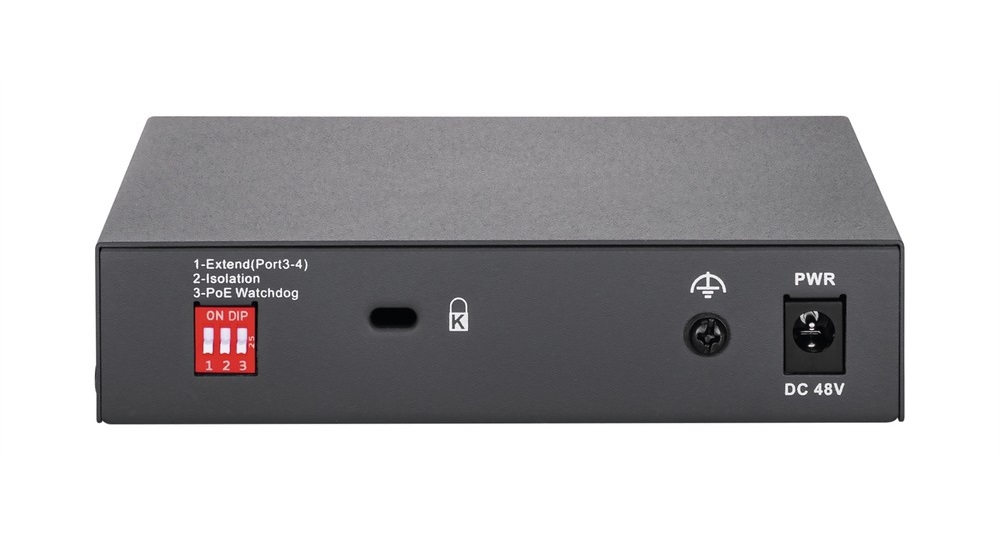 itac10101 ABUS Security-Center ITAC10101 Gigabit 4 Port Gigabit Switch Power Over Ethernet