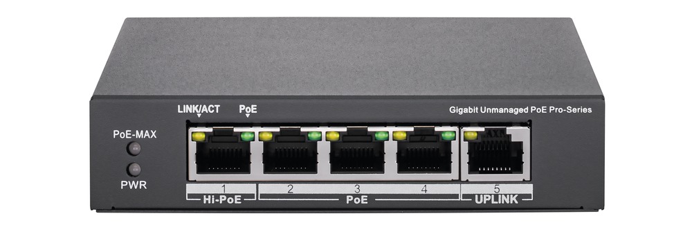 ABUS Security-Center ITAC10101 Gigabit 4 Port Gigabit Switch Power Over Ethernet