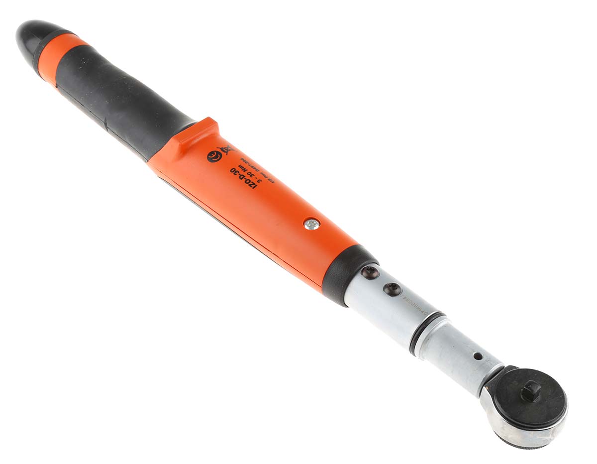 izo-d-30 Bahco Digital Torque Wrench, 3 To 30 Nm, 1/4 in Drive, Square Drive, 405mm Overall