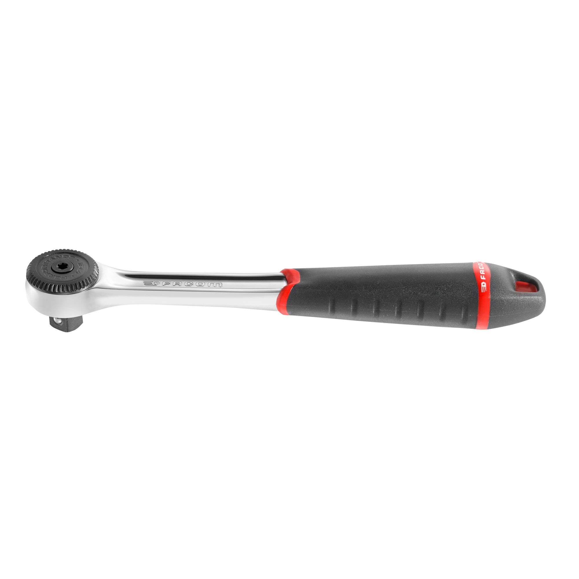 Facom J.161B 3/8 in Ratchet with Bi-Material Elastomer Handle, 201mm Overall