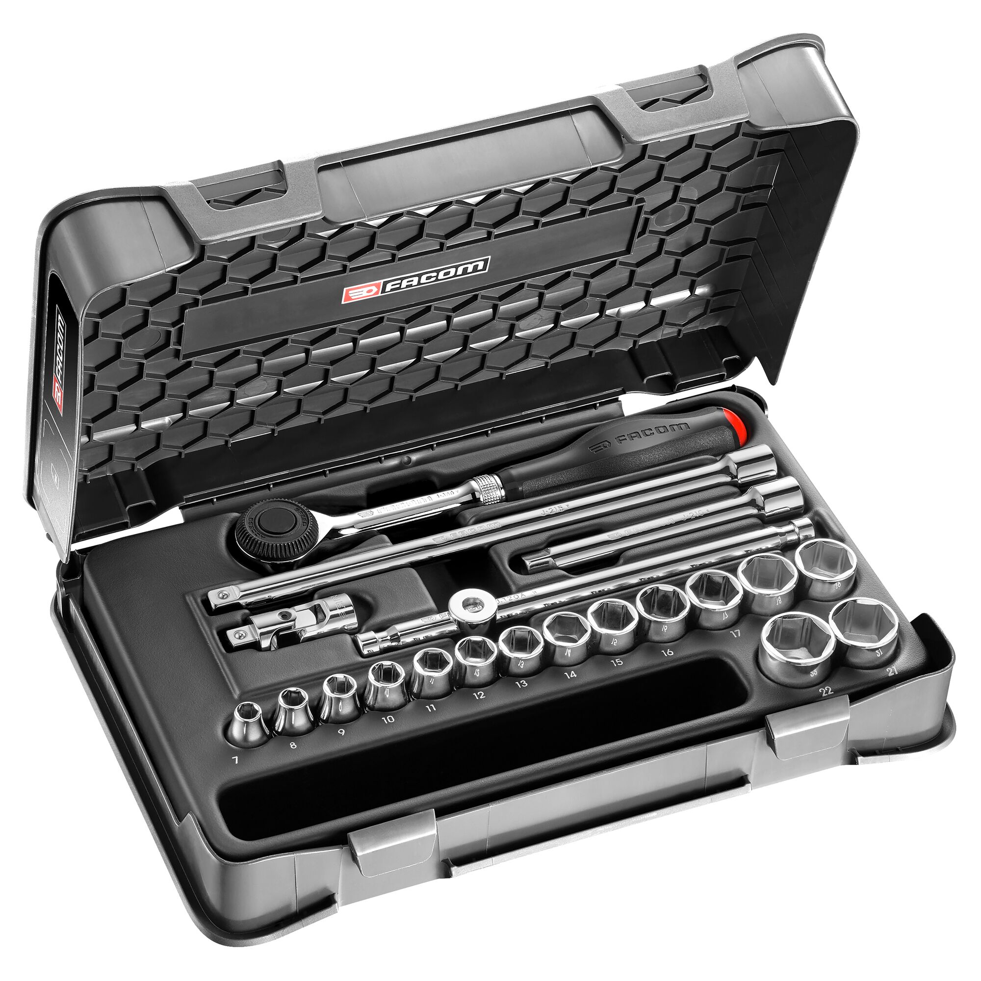 Facom 20-Piece 3/8 in Metric Socket Set