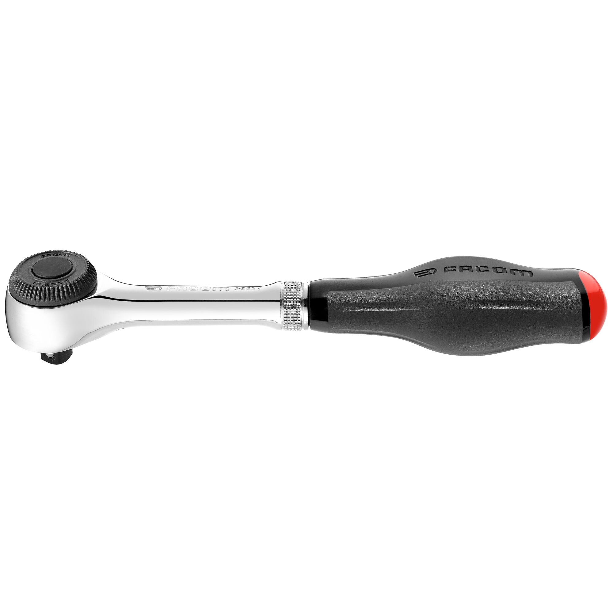 Facom J.360 3/8 in Ratchet with Bi-Material Elastomer Handle, 233mm Overall
