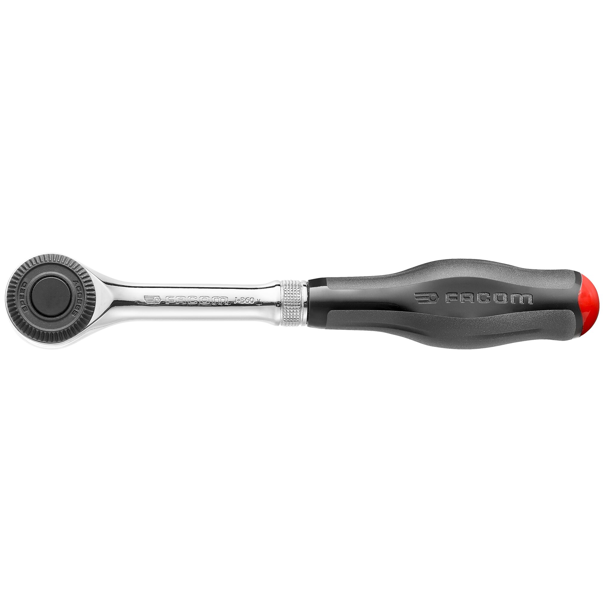 j360 Facom J.360 3/8 in Ratchet with Bi-Material Elastomer Handle, 233mm Overall