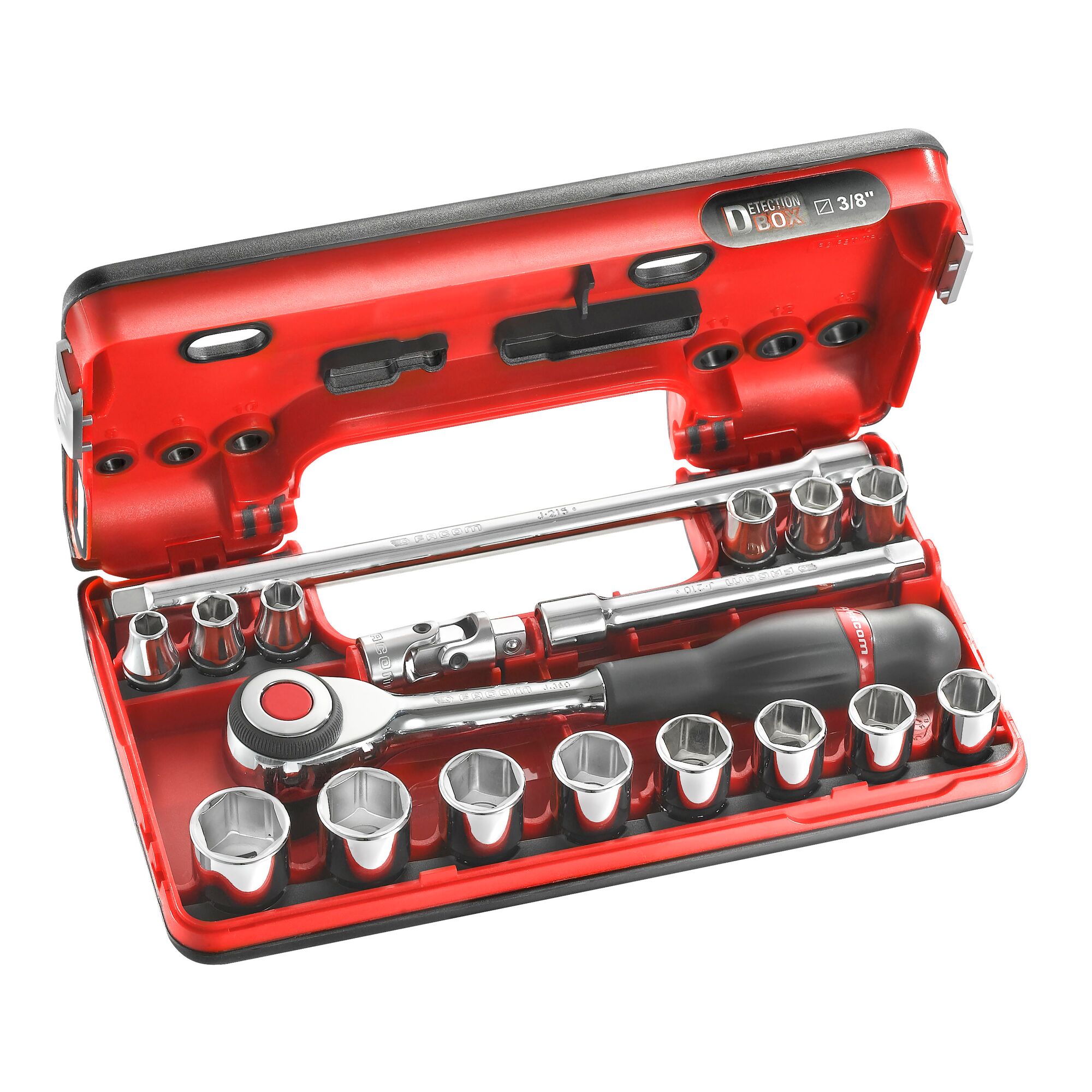 Facom 18-Piece 3/8 in 6 Point Socket Set