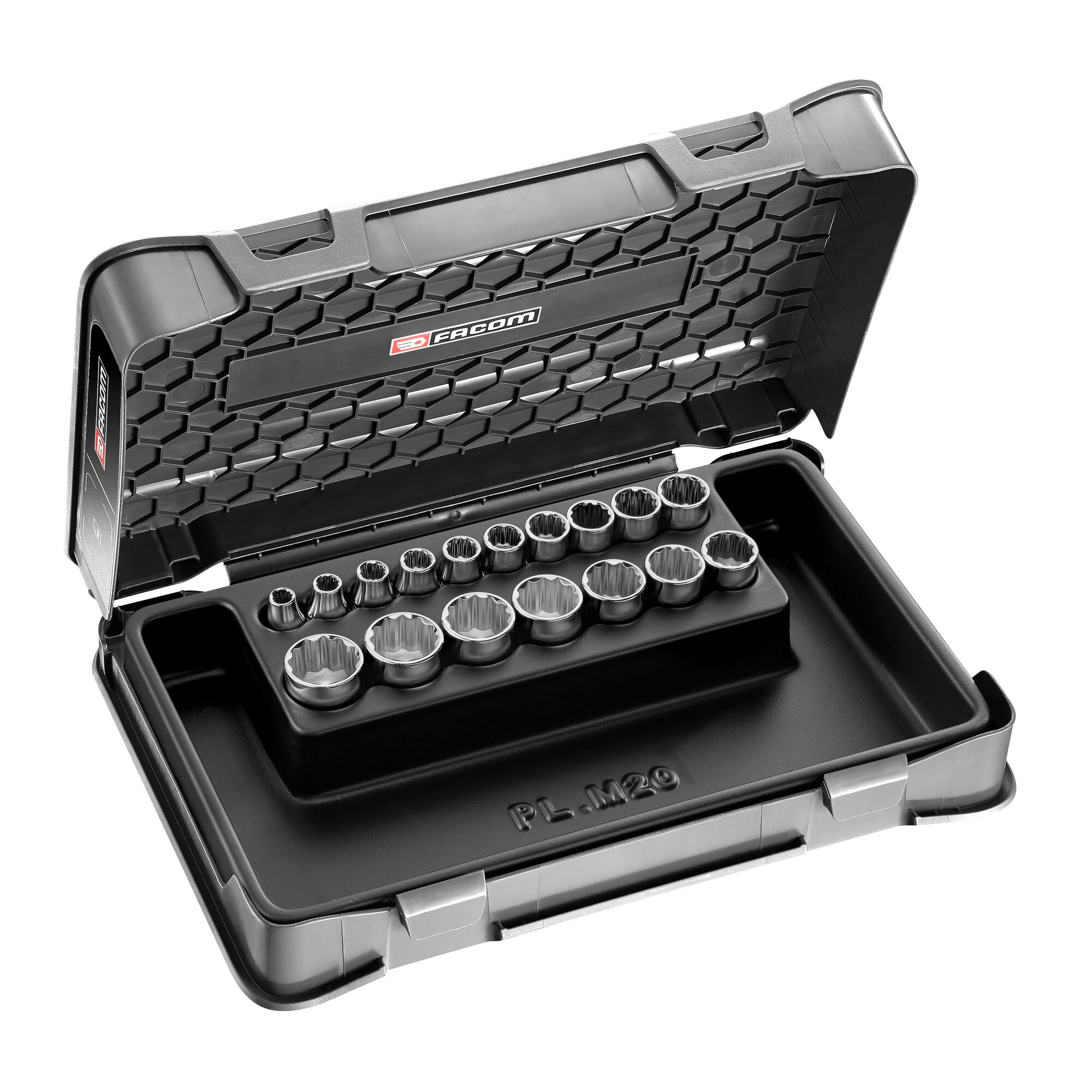 Facom 17-Piece 3/8 in Hexagon Socket Set