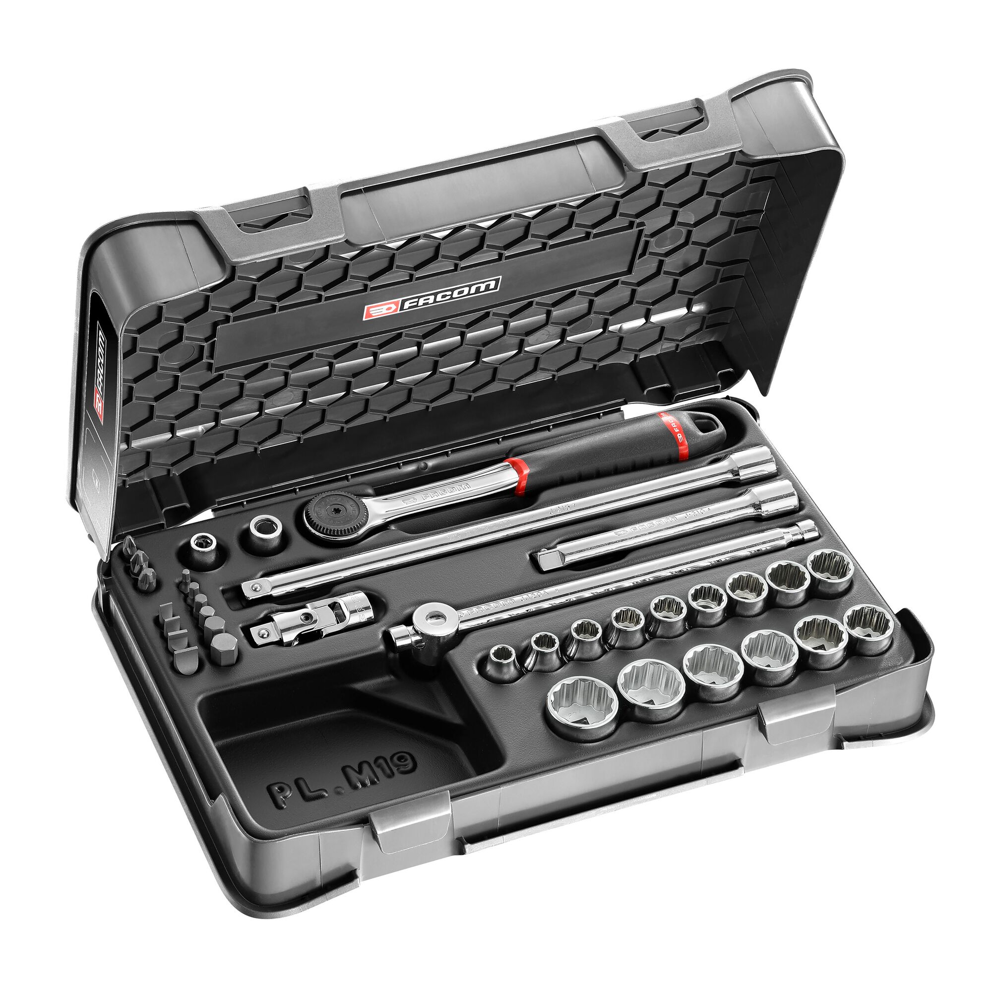 Facom 35-Piece 3/8 in 12 Point Socket & Bit Set