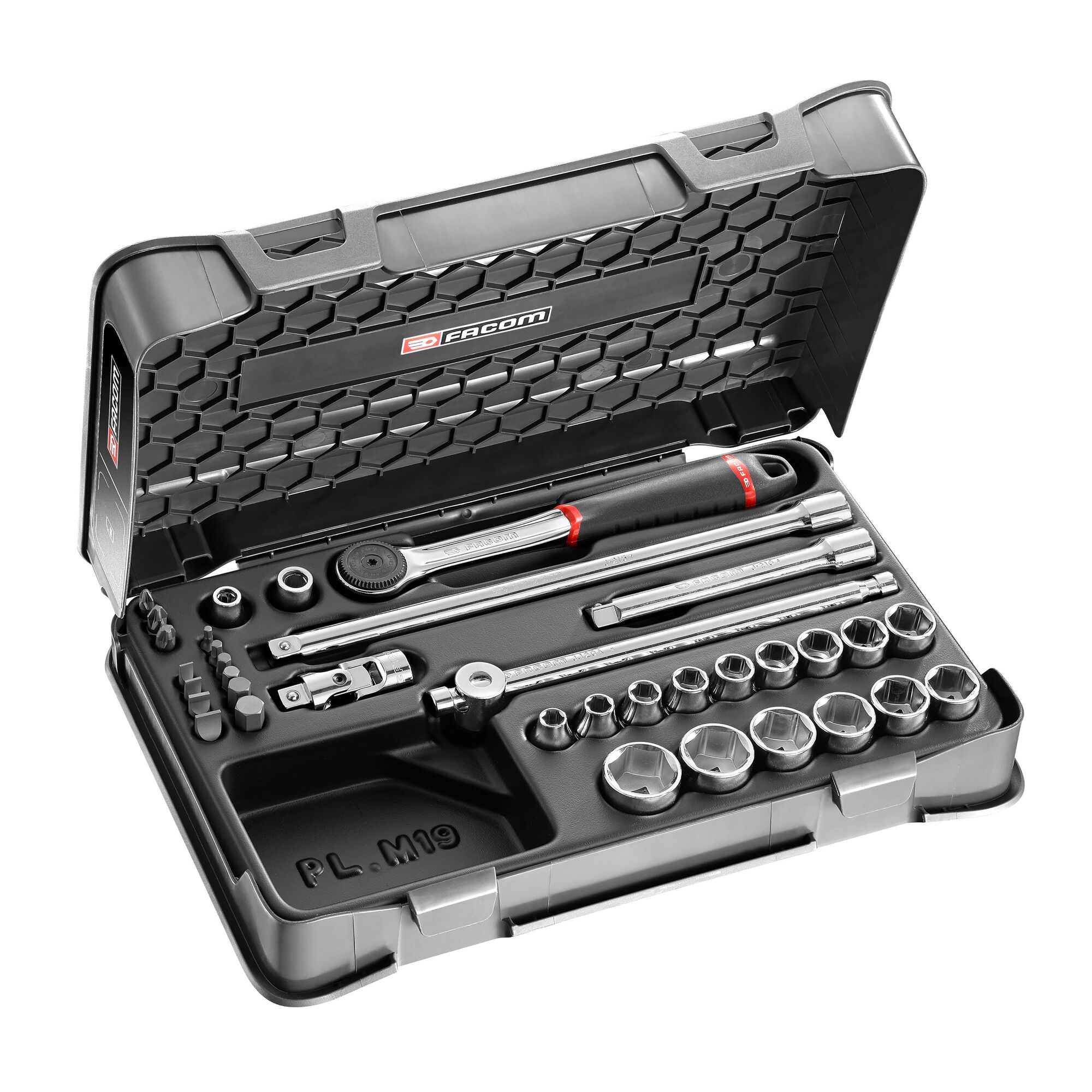 Facom 35-Piece 3/8 in 6 Point Socket & Bit Set