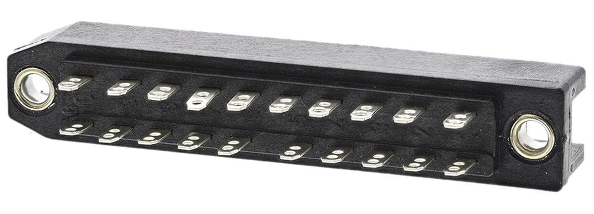 Telegartner J00041A0917, DIN 41612 Connector, 20-Way, 2 Row, J000 Straight Female