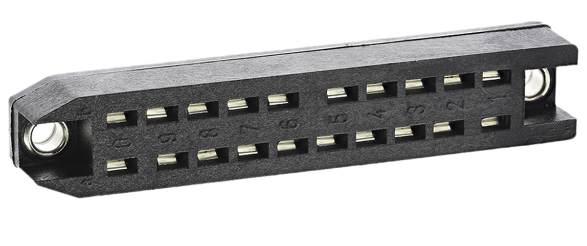 j00041a0917 Telegartner J00041A0917, DIN 41612 Connector, 20-Way, 2 Row, J000 Straight Female