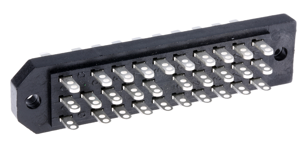 j00046a0918 Telegartner J00046A0918, DIN 41612 Connector, 30-Way, 3 Row, J000 Straight Male
