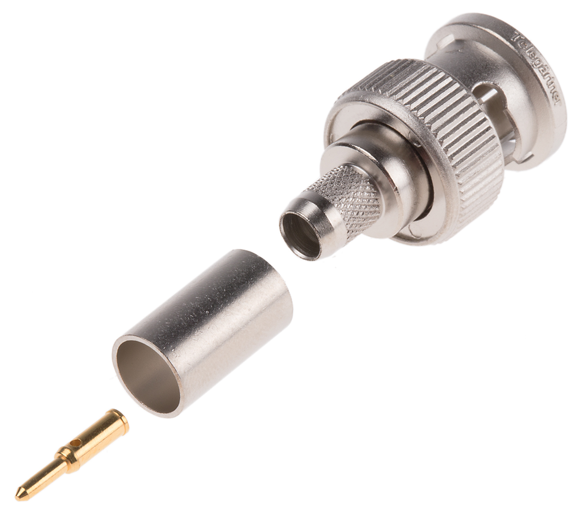 Telegartner BNC Series Cable Male BNC, 75 Ω, Straight Body Crimp