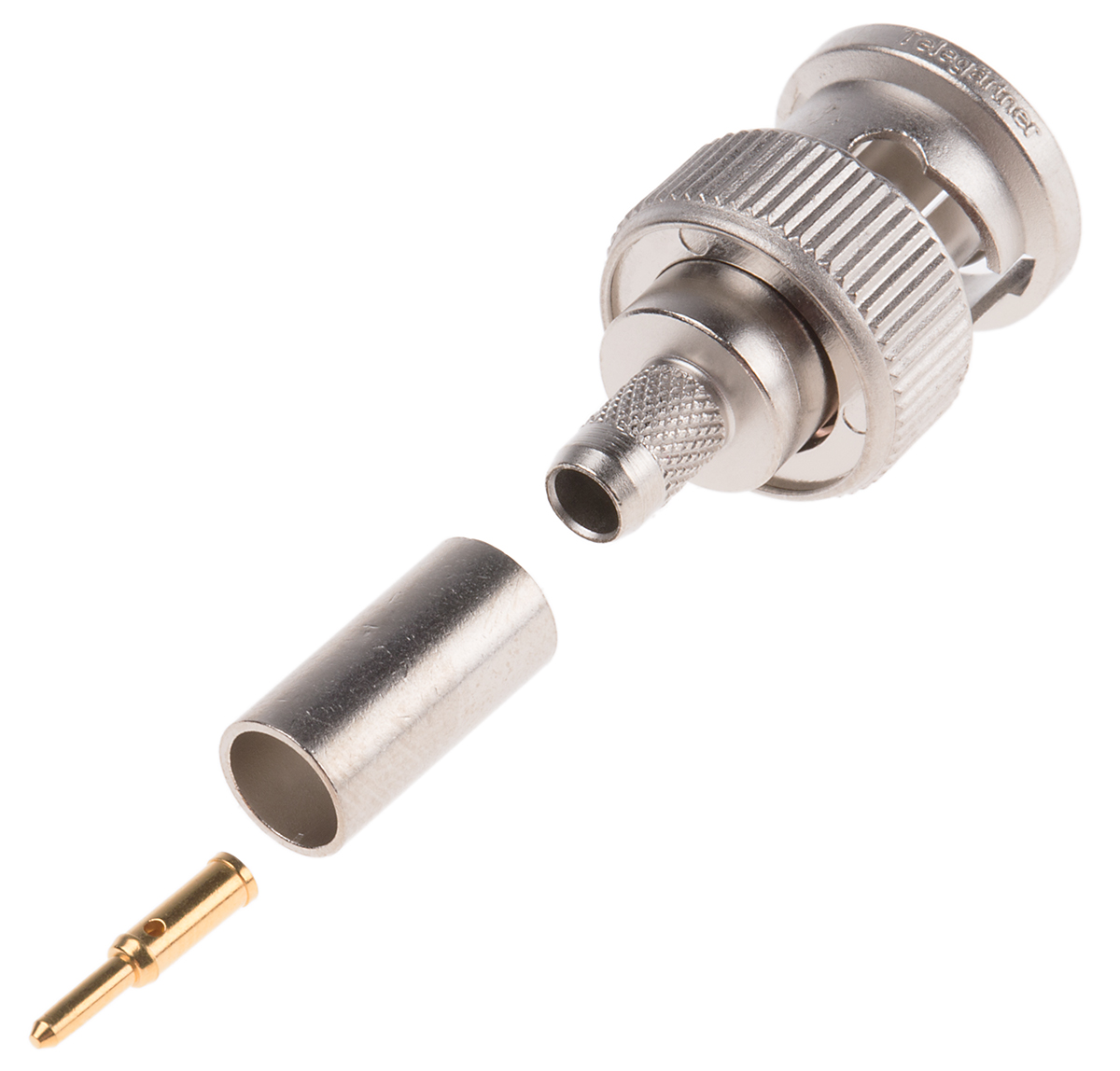 Telegartner BNC Series Cable Male BNC, 75 Ω, Straight Body Crimp