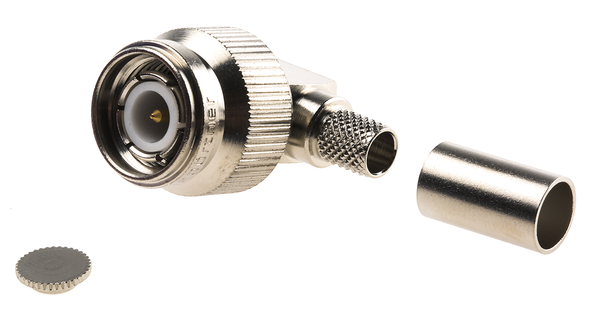 Telegartner TNC Series Cable Male TNC, 50 Ω, Right Angle Body Crimp