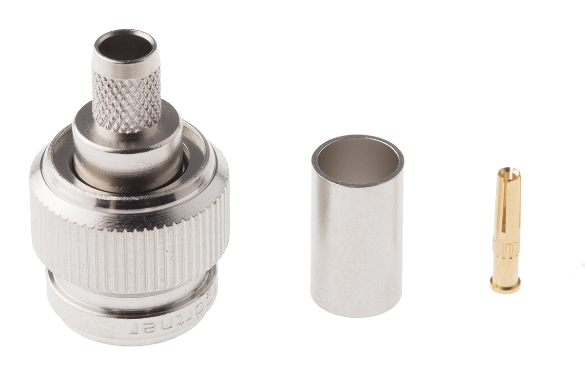 Telegartner TNC Series Cable Male TNC, 50 Ω, Straight Body Crimp